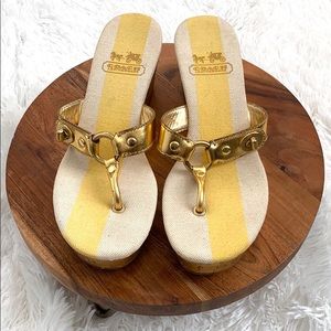 Coach Wedge Sandals